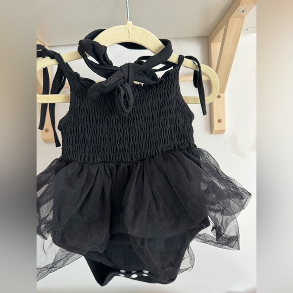 Baby Girl Sleeveless Dress Bodysuit- Tutu Skirt Jumpsuit size 6-12 month - Picture 2 of 4